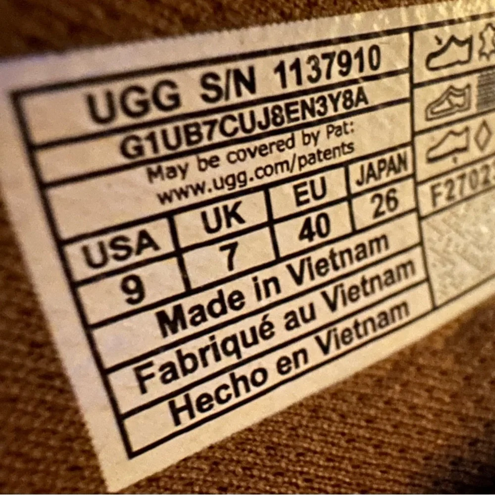 UGG Tan Suede Cross-Strap Slide Sandals - Picture 4 of 4